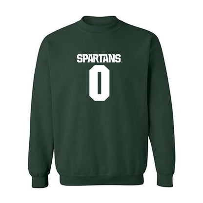 Michigan State - NCAA Women's Basketball : Jordan Ode - Generic Shersey Crewneck Sweatshirt-0