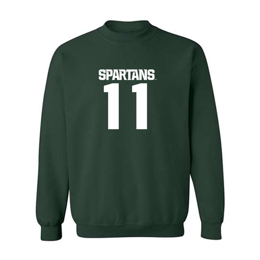Michigan State - NCAA Football : Alessio Milivojevic - Generic Shersey Crewneck Sweatshirt-0