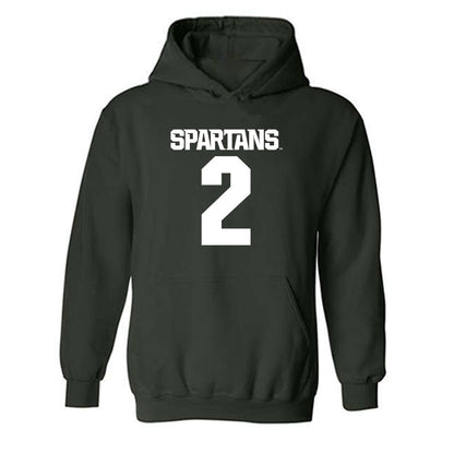 Michigan State - NCAA Football : Aydan West - Generic Shersey Hooded Sweatshirt-0