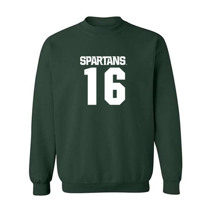 Michigan State - NCAA Women's Volleyball : Kalea Norton - Generic Shersey Crewneck Sweatshirt-0