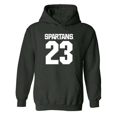 Michigan State - NCAA Football : Darius Snow - Generic Shersey Hooded Sweatshirt-0
