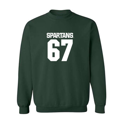 Michigan State - NCAA Football : Hayden Lorius - Generic Shersey Crewneck Sweatshirt-0