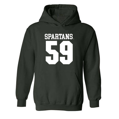 Michigan State - NCAA Football : Kyler Brunan - Generic Shersey Hooded Sweatshirt