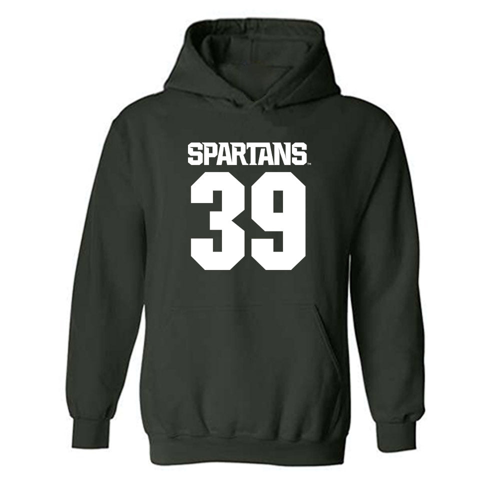 Michigan State - NCAA Football : Elisha West - Generic Shersey Hooded Sweatshirt-0