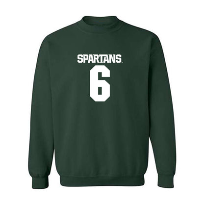 Michigan State - NCAA Men's Basketball : Jordan Scott - Generic Shersey Crewneck Sweatshirt-0