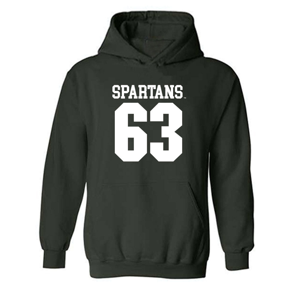 Michigan State - NCAA Football : Payton Stewart - Generic Shersey Hooded Sweatshirt