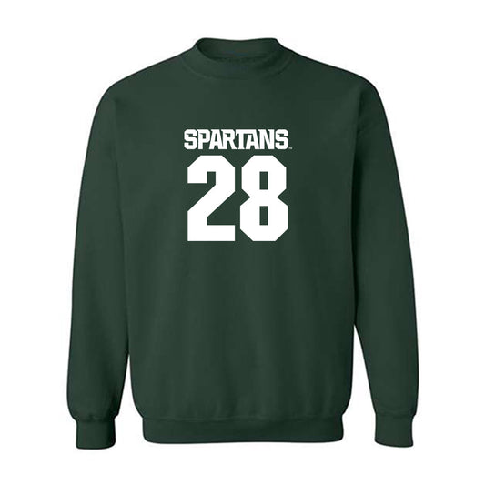 Michigan State - NCAA Men's Ice Hockey : Cayden Lindstrom - Generic Shersey Crewneck Sweatshirt-0