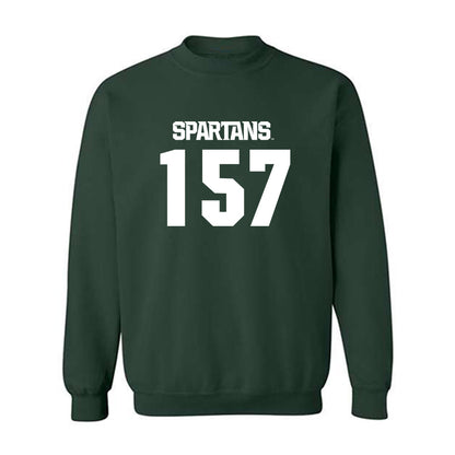 Michigan State - NCAA Wrestling : Darius Marines - Generic Shersey Crewneck Sweatshirt-0