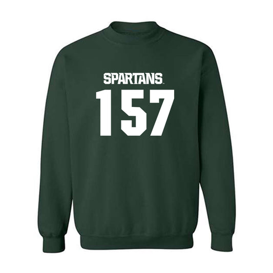 Michigan State - NCAA Wrestling : Darius Marines - Generic Shersey Crewneck Sweatshirt-0