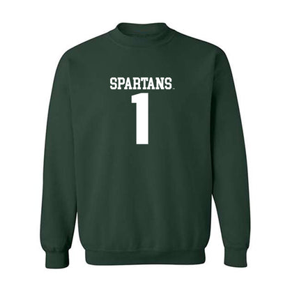 Michigan State - NCAA Men's Soccer : Michael Sly Jr - Generic Shersey Crewneck Sweatshirt