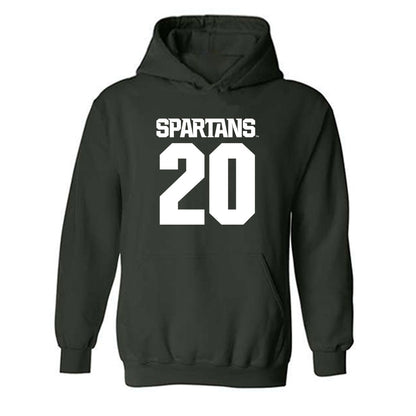 Michigan State - NCAA Baseball : Josh Klug - Generic Shersey Hooded Sweatshirt-0