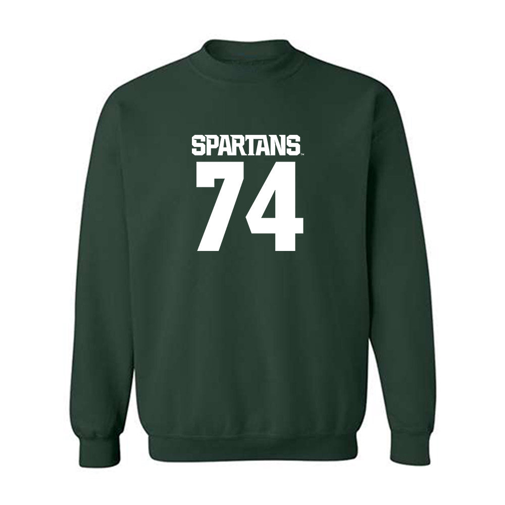 Michigan State - NCAA Football : Gavin Broscious - Generic Shersey Crewneck Sweatshirt-0