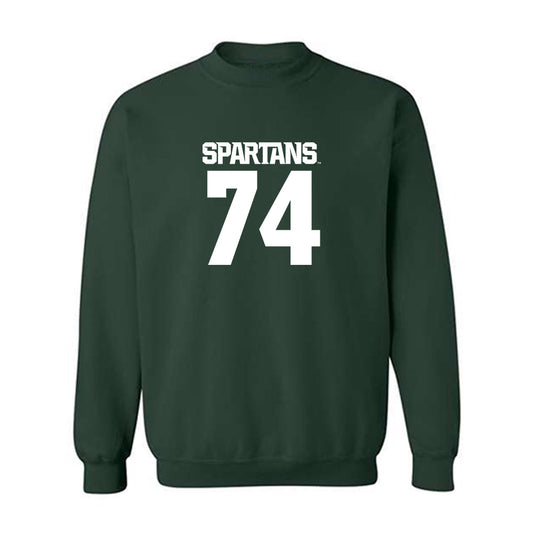 Michigan State - NCAA Football : Gavin Broscious - Generic Shersey Crewneck Sweatshirt-0