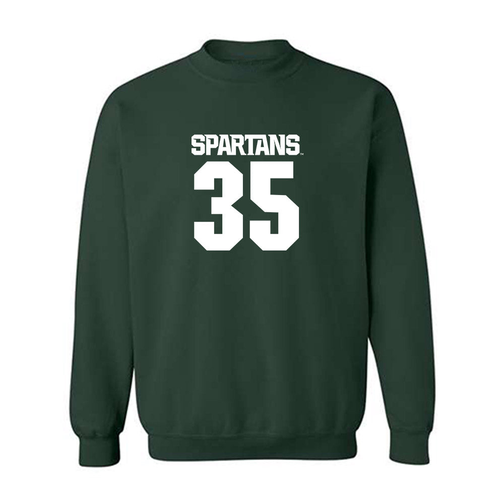 Michigan State - NCAA Men's Basketball : Jesse McCulloch - Generic Shersey Crewneck Sweatshirt-0