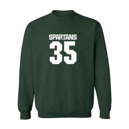 Michigan State - NCAA Men's Basketball : Jesse McCulloch - Generic Shersey Crewneck Sweatshirt-0