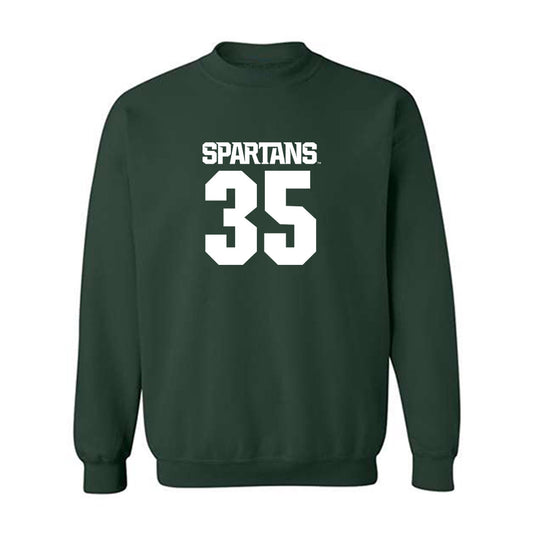 Michigan State - NCAA Men's Basketball : Jesse McCulloch - Generic Shersey Crewneck Sweatshirt-0
