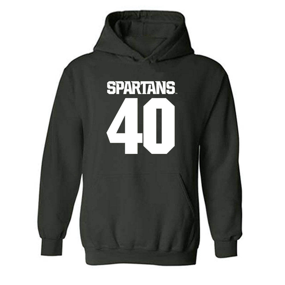 Michigan State - NCAA Football : DeJae White - Generic Shersey Hooded Sweatshirt-0
