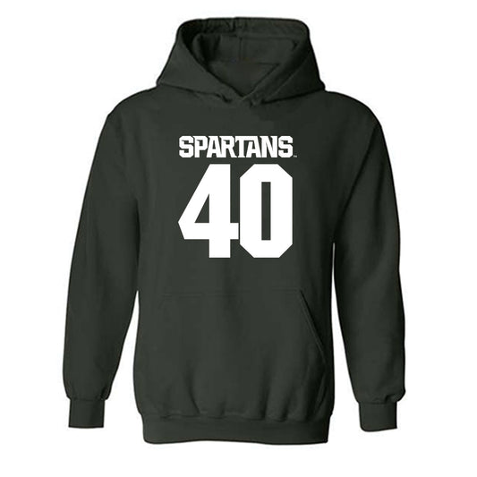 Michigan State - NCAA Football : DeJae White - Generic Shersey Hooded Sweatshirt-0