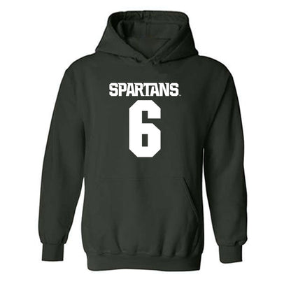 Michigan State - NCAA Women's Soccer : Remini Tillotson - Generic Shersey Hooded Sweatshirt-0