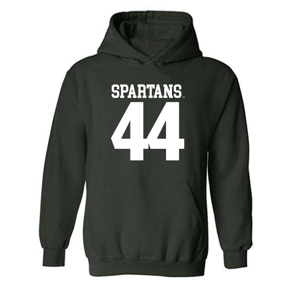 Michigan State - NCAA Football : Jay Coyne - Generic Shersey Hooded Sweatshirt