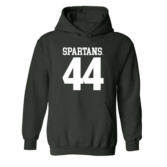 Michigan State - NCAA Football : Jay Coyne - Generic Shersey Hooded Sweatshirt