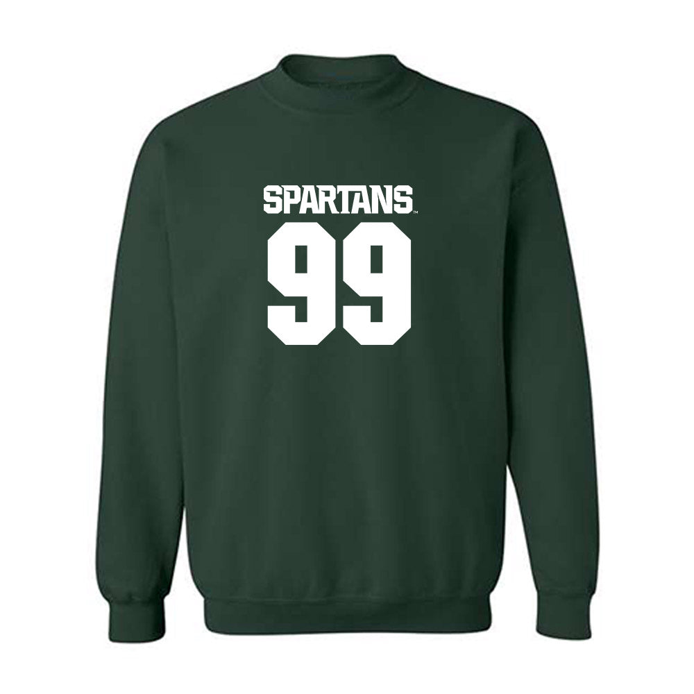 Michigan State - NCAA Football : Quindarius l Dunnigan - Generic Shersey Crewneck Sweatshirt-0
