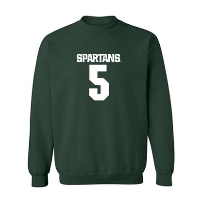 Michigan State - NCAA Women's Volleyball : Ky Clayton - Generic Shersey Crewneck Sweatshirt