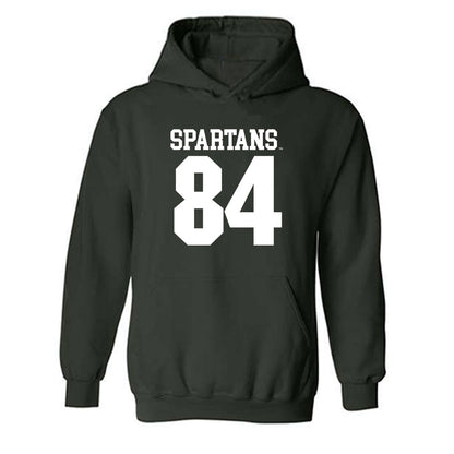 Michigan State - NCAA Football : Wyatt Hook - Generic Shersey Hooded Sweatshirt