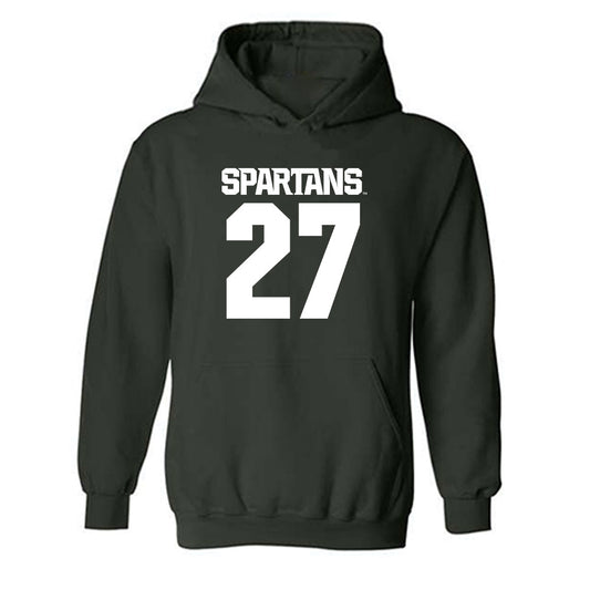 Michigan State - NCAA Men's Ice Hockey : Gavin Best - Generic Shersey Hooded Sweatshirt-0