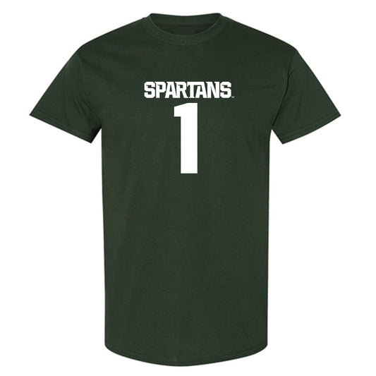 Michigan State - NCAA Women's Basketball : Jaddan Simmons - Generic Shersey T-Shirt-0