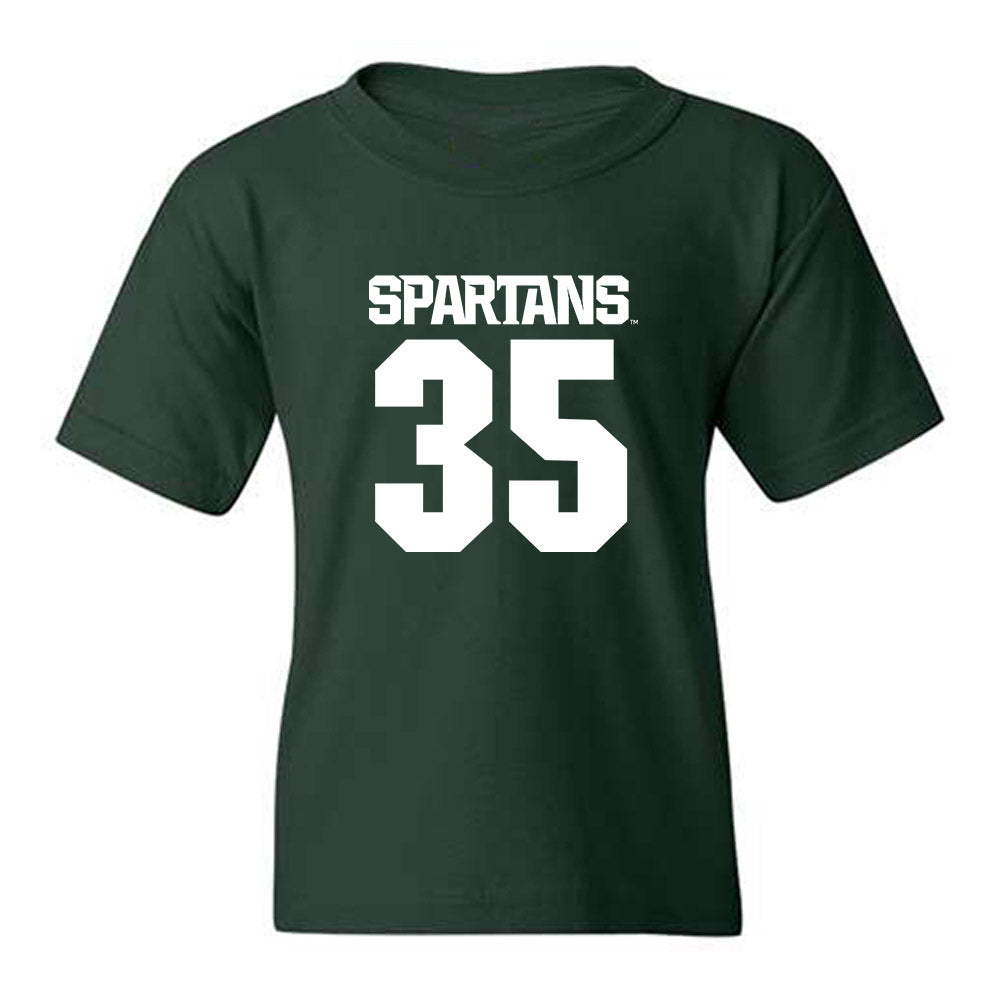 Michigan State - NCAA Men's Basketball : Jesse McCulloch - Generic Shersey Youth T-Shirt-0