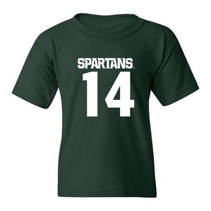 Michigan State - NCAA Men's Ice Hockey : Matt Lahey - Generic Shersey Youth T-Shirt-0