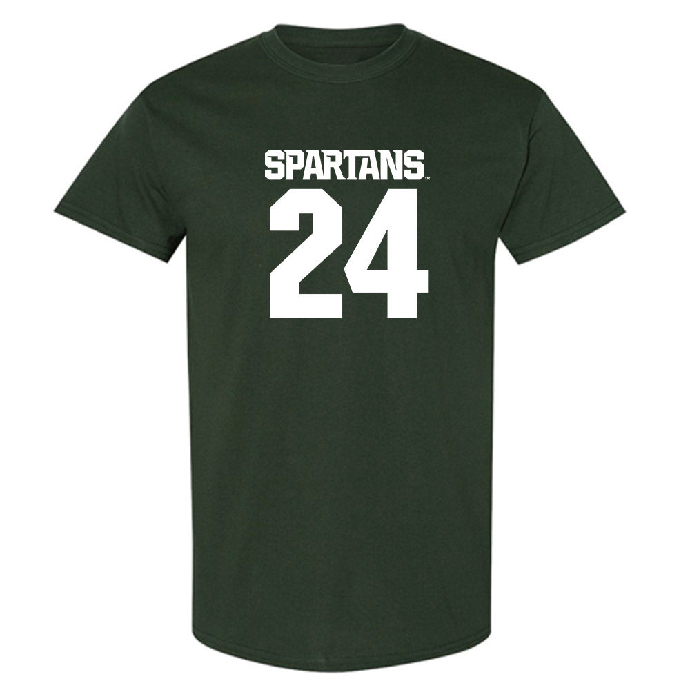 Michigan State - NCAA Men's Ice Hockey : Nathan Mackie - Generic Shersey T-Shirt-0