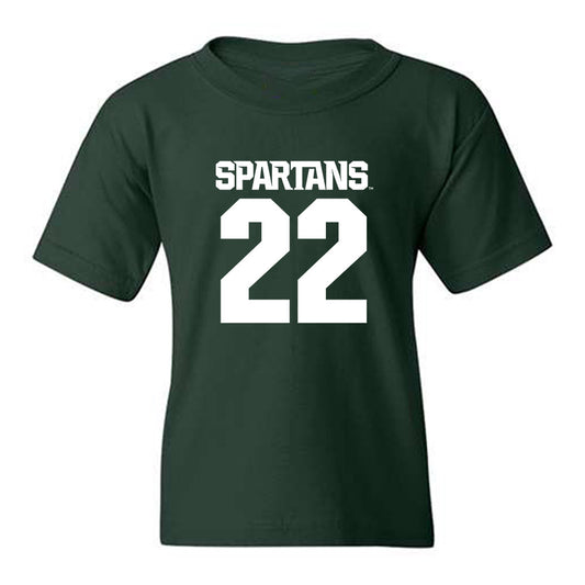 Michigan State - NCAA Men's Ice Hockey : Isaac Howard - Generic Shersey Youth T-Shirt-0