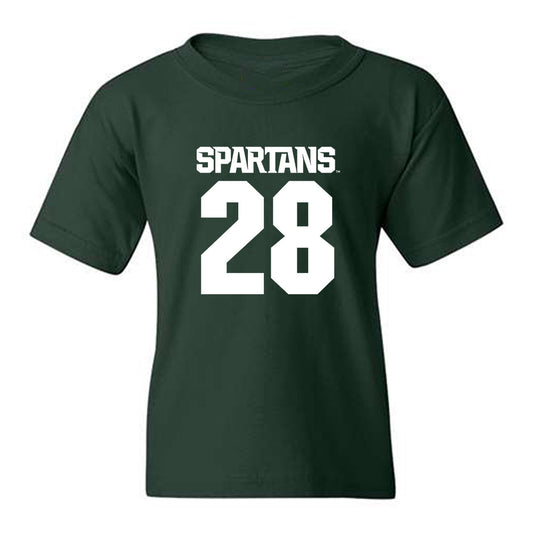 Michigan State - NCAA Men's Ice Hockey : Cayden Lindstrom - Generic Shersey Youth T-Shirt-0