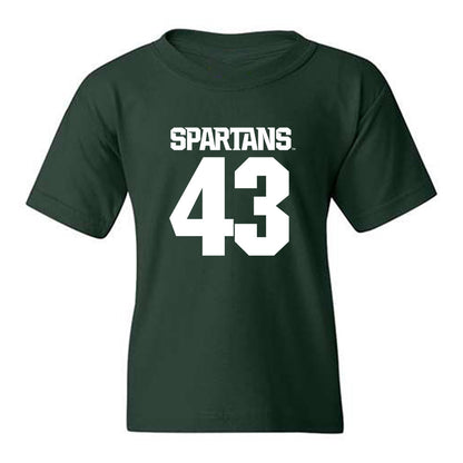 Michigan State - NCAA Men's Basketball : Colin Walton - Generic Shersey Youth T-Shirt-0