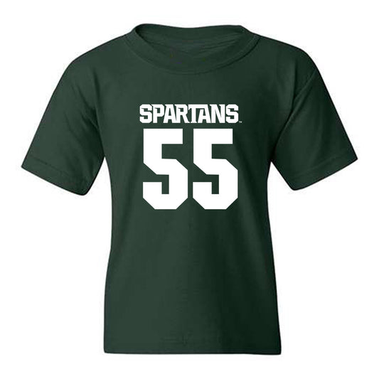 Michigan State - NCAA Football : Rakeem Johnson - Generic Shersey Youth T-Shirt-0