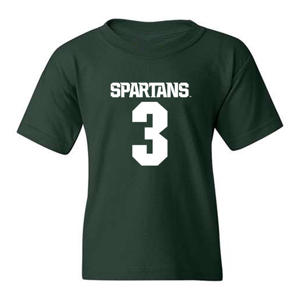Michigan State - NCAA Men's Ice Hockey : Sean Barnhill - Generic Shersey Youth T-Shirt-0