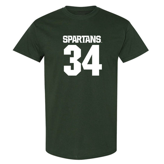 Michigan State - NCAA Baseball : Logan Pikur - Generic Shersey T-Shirt