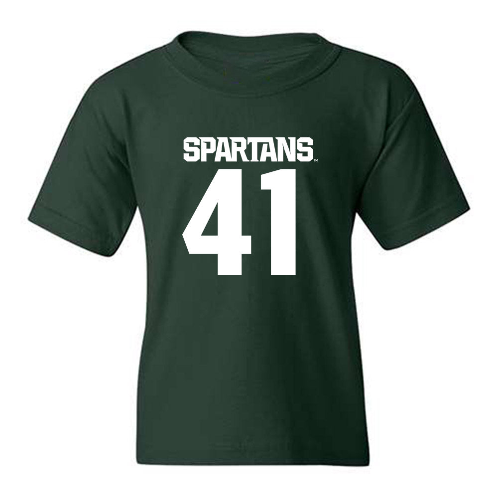 Michigan State - NCAA Football : David Santiago - Generic Shersey Youth T-Shirt-0