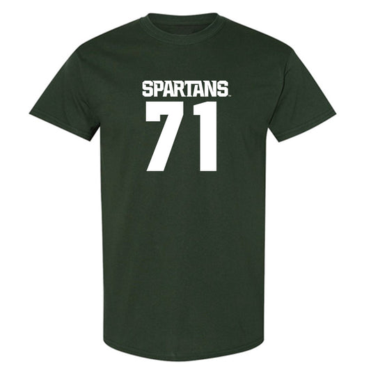 Michigan State - NCAA Football : Robert Wright Jr - Generic Shersey T-Shirt-0