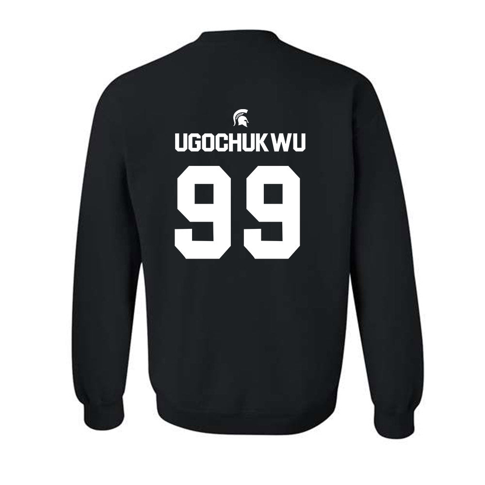 Michigan State - NCAA Men's Basketball : Divine-Collins Ugochukwu - Sports Shersey Crewneck Sweatshirt-1