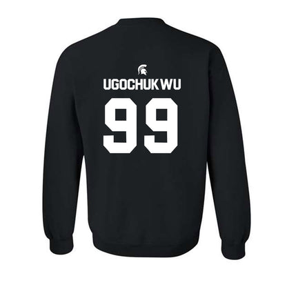 Michigan State - NCAA Men's Basketball : Divine-Collins Ugochukwu - Sports Shersey Crewneck Sweatshirt-1