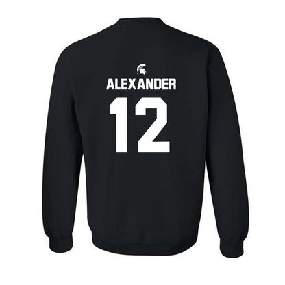 Michigan State - NCAA Women's Basketball : Isa Alexander - Sports Shersey Crewneck Sweatshirt-1