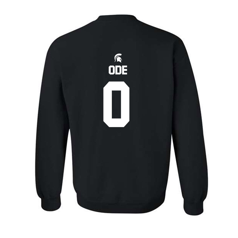 Michigan State - NCAA Women's Basketball : Jordan Ode - Sports Shersey Crewneck Sweatshirt-1