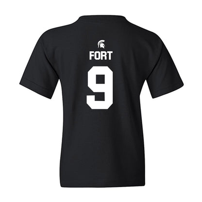 Michigan State - NCAA Men's Basketball : Trey Fort - Sports Shersey Youth T-Shirt-1