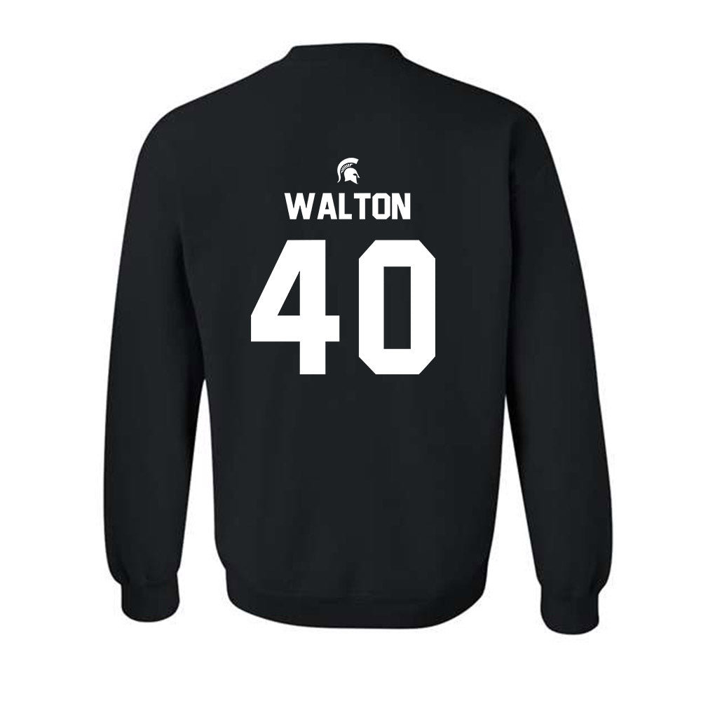 Michigan State - NCAA Men's Basketball : Brennan Walton - Sports Shersey Crewneck Sweatshirt-1