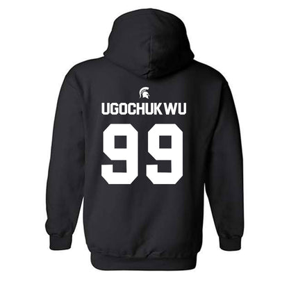 Michigan State - NCAA Men's Basketball : Divine-Collins Ugochukwu - Sports Shersey Hooded Sweatshirt-1