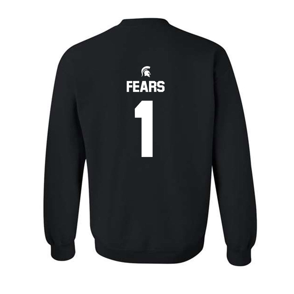 Michigan State - NCAA Men's Basketball : Jeremy Fears - Sports Shersey Crewneck Sweatshirt-1