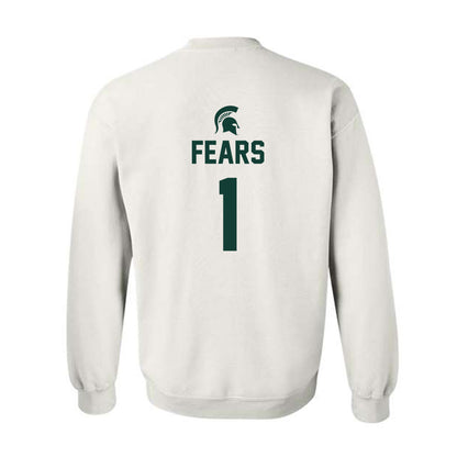 Michigan State - NCAA Men's Basketball : Jeremy Fears - Sports Shersey Crewneck Sweatshirt-1